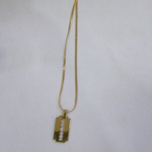 Razor Blade Pendant Necklace